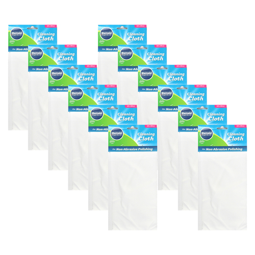 12PK kemasi Non Abrasive Polishing Cloth Home Cleaning