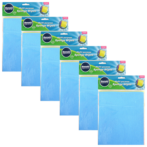 6x 3pc kemasi Multi Cleaning Sponge Wipe Home Dishwashing Cleaning