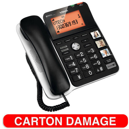 VTech 20250E DECT Corded Desk Handset - Black