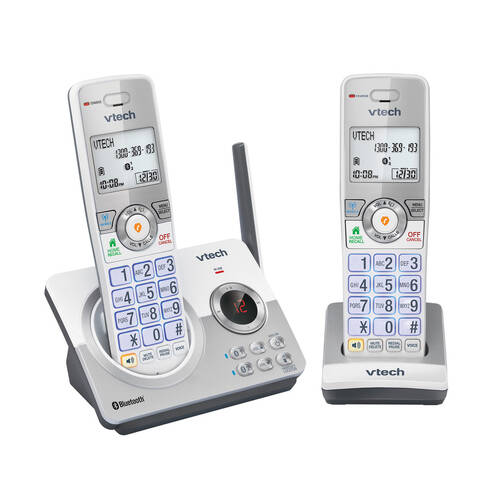 VTech CLS22150 DECT6.0 WiFi Cordless Home Phone with 2-Handset Silver