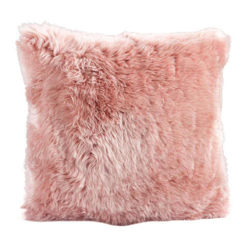 Auskin The Gulgong Sheepskin Cushion Square 50cm - Dark Rose