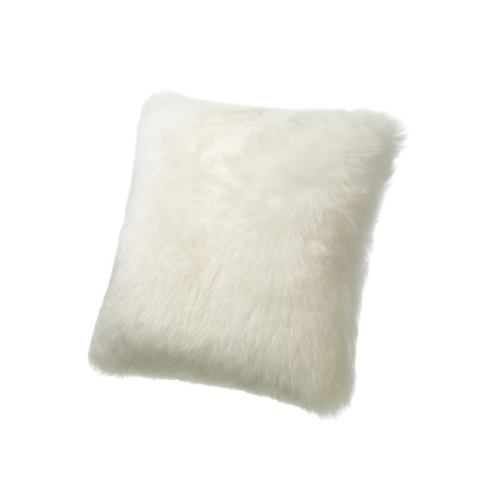 Auskin The Gulgong Sheepskin Cushion Square 50cm - Ivory