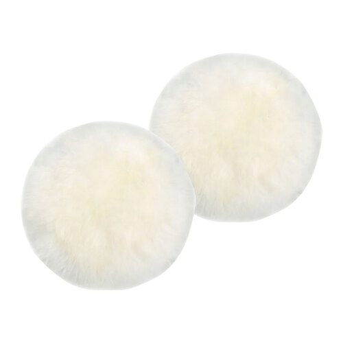 2PK Auskin The Gulgong Long Wool Sheepskin Seat Pad - Ivory