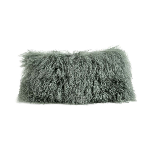 Auskin The Newstead Tibetan Cushion Rectangle 28x56cm - Evergreen