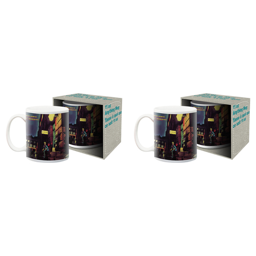 2PK Aquarius David Bowie Ziggy Ceramic Mug w/ Handle 325ml