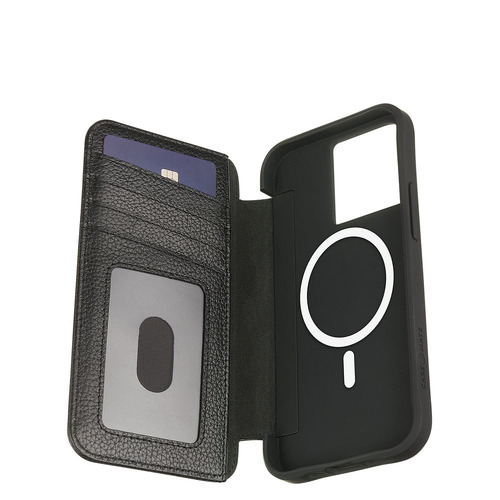 Case-Mate MagSafe Wallet Folio Case For iPhone 14 - Black