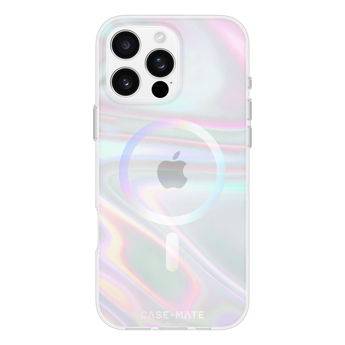 Case-Mate Soap Bubble MagSafe Case For Apple iPhone 16 Pro Max Iridescent