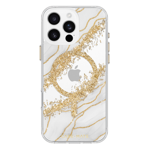 Case-Mate Karat MagSafe Case For iPhone 16 Pro Max White/Gunmetal Grey