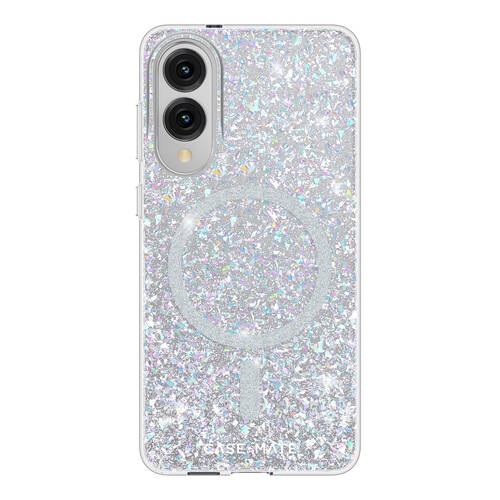 Case-Mate Twinkle Case W/Magnet for Samsung Galaxy S25 Edge Silver Disco