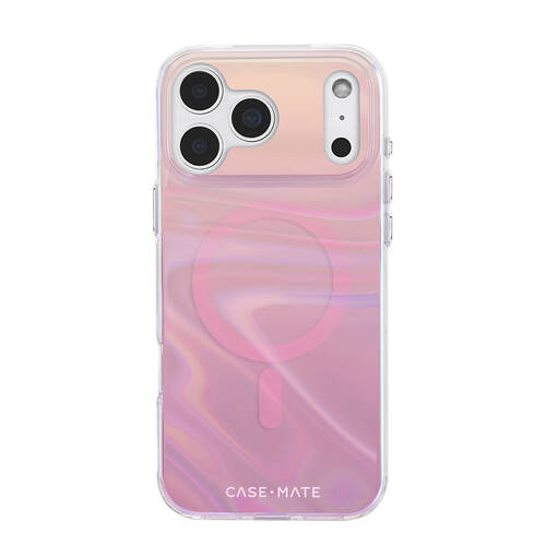 Case-Mate Peach Bubble MagSafe Case For iPhone 17 Pro Max 6.9in Iridescent