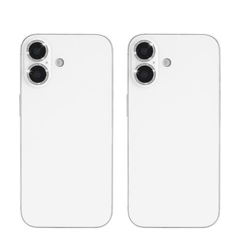 2PK Case-Mate Aluminium Ring Glass Lens Protector for iPhone 17 6.3in Twinkle