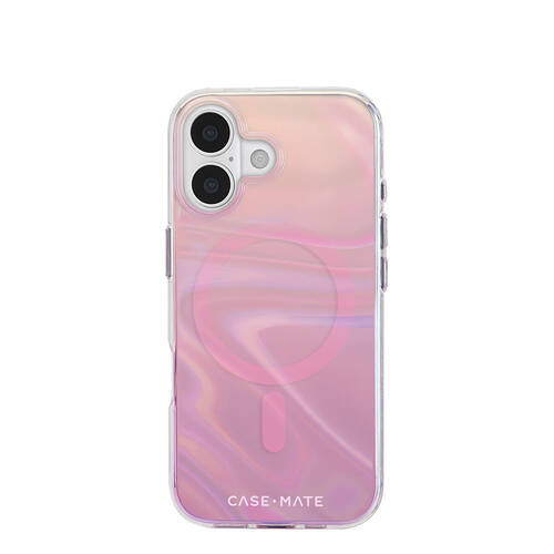 Case-Mate Peach Bubble MagSafe Phone Case for iPhone 17 6.3in Iridescent