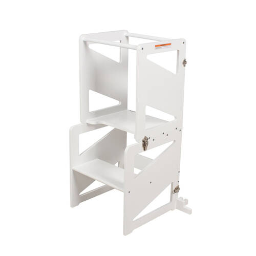 Childcare 2-in-1 Convertible Learning Tower and Desk 18M+ White