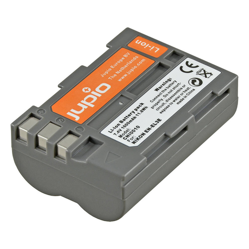 Jupio Li-Ion 7.4V 1600mAh Rechargeable Battery For Nikon EN-EL3E Camera