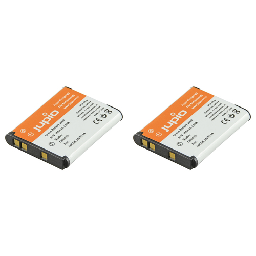 2PK Jupio Li-Ion 3.7V 700mAh Rechargeable Battery For Nikon EN-EL19 Camera