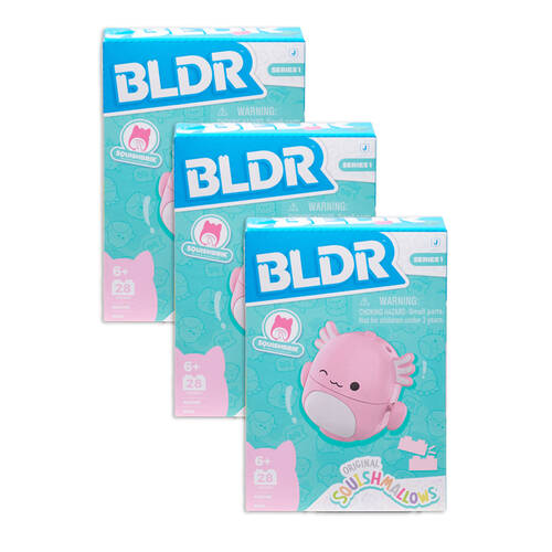 3PK BLDR 2 Inch Squishmallows Buildable Charcter Collectable Kids Toy 6y+ Assorted