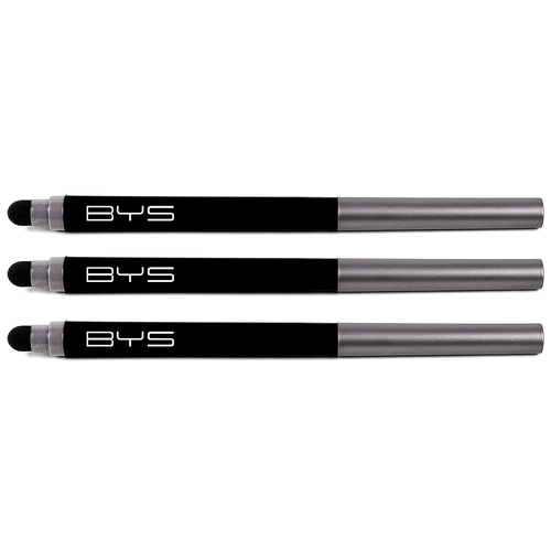 3PK BYS Automatic Eyeliner Pencil Makeup w/Smudger Charcoal
