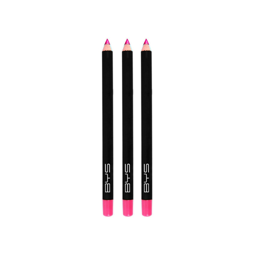3PK BYS Eyeliner Pencil Long Lasting Makeup Hot Pink