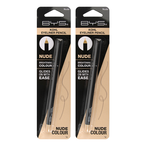 2PK BYS Kohl Eyeliner Pencil Makeup Nude 1g