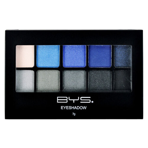BYS Eyeshadow Palette Denim In Distress - 10 Shades 7g