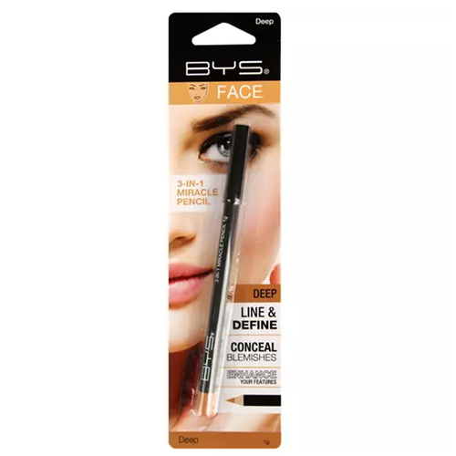BYS 3-in-1 Miracle Pencil Liner/Definer/Concealer Deep 1g
