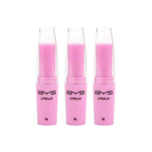 3PK BYS Grape Lipbalm Makeup Pink 3g