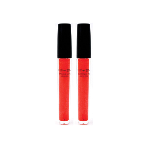 2PK BYS Diamond Shine Lipgloss Makeup Ruby Red 2g