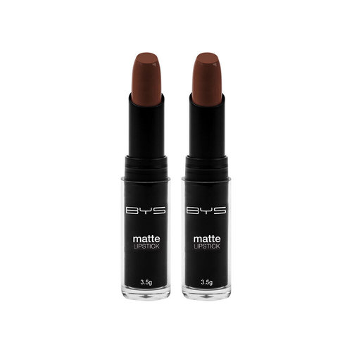 2PK BYS 3.5g Matte Lipstick Makeup Cosmetic - Espresso