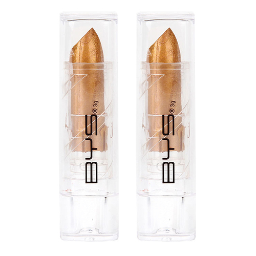 2PK BYS 3g Metallic Lipstick Popcorn Lip Colour Makeup