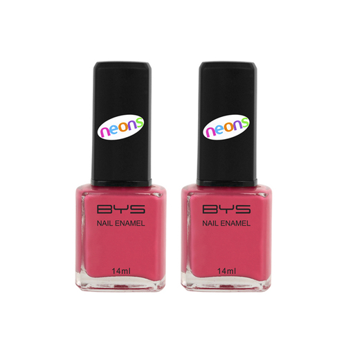 2PK BYS 14ml Nail Polish Matte Pink