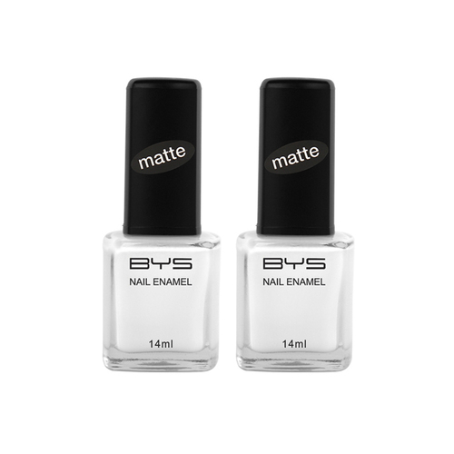 2PK BYS 14ml Nail Polish Matte White