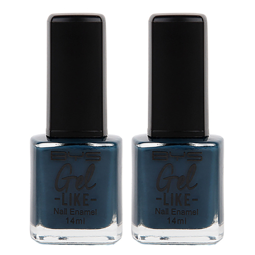 2PK BYS 14ml Nail Polish Gel-Like Cool Surf Blue