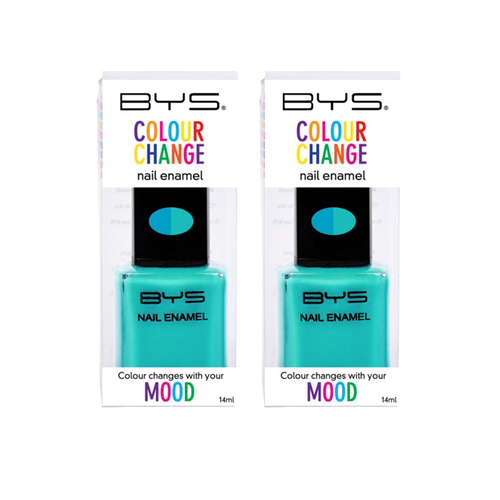 2PK BYS 14ml Nail Polish Colour Change Blue