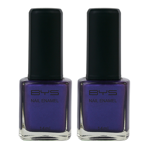 2PK BYS 14ml Nail Polish Pouty Purple Pink