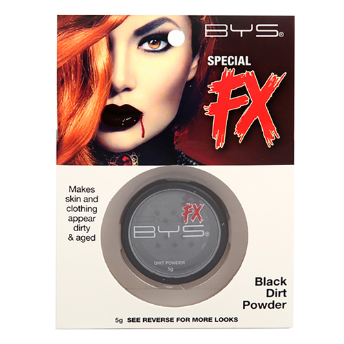 BYS Special FX Dirt Powder Costume Makeup Black 5g
