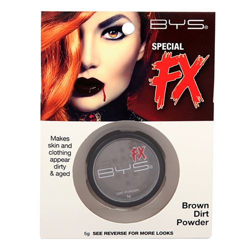 BYS Special FX Dirt Powder Costume Makeup Brown 5g