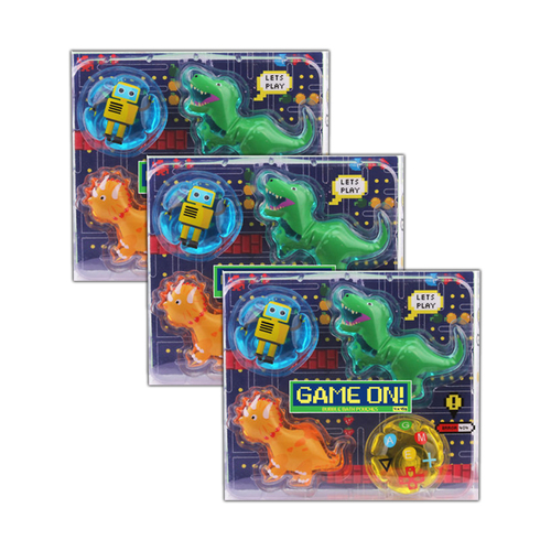 12pc Game On 45g Dinosaur Bubble Bath Pouch 3y+