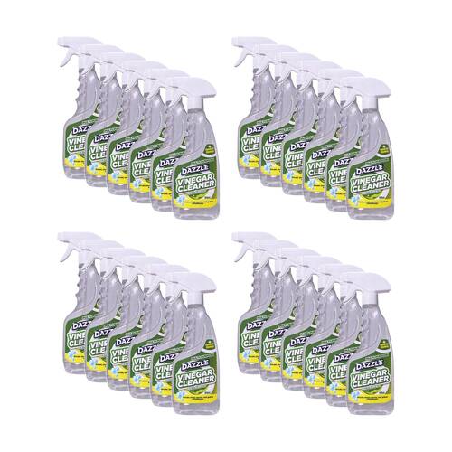 24PK Dazzle Deep Clean Surface Cleaning Spray Bottle Vinegar 500ml
