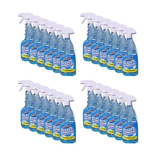 24PK Dazzle Deep Clean Surface Cleaning Spray Bottle Glass & Window 500ml