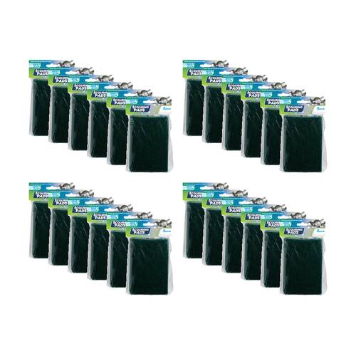 24x 5PK Quick N Clean Scouring Pads Cleaning Tool Tough Stains 15x10cm Green
