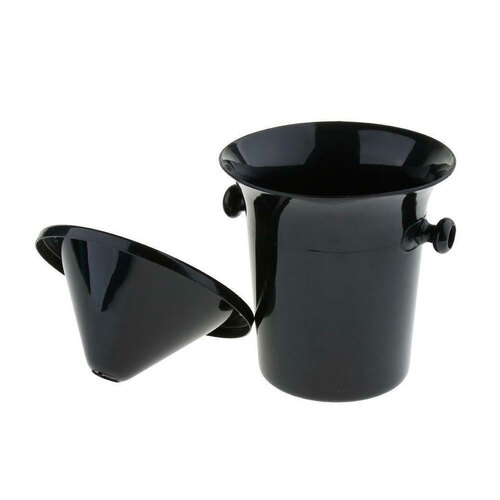 Winex Plastic Wine Tasting Spittoon/Bucket Black w/Lid