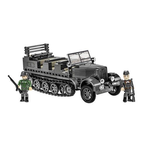 439pc World War 2 SdKfz7 Half-Track Building Kit 19.5x8cm 7y+