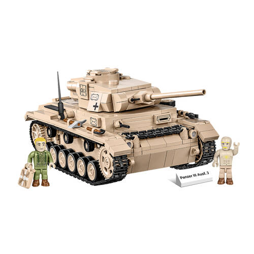 780pc World War 2 Panzer III Ausf J&Field Workshop Building Kit 10y+