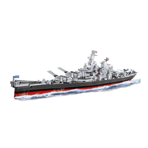 2665pc World War 2 Iowa-Class Battleship 1:30 Scale Model Kit