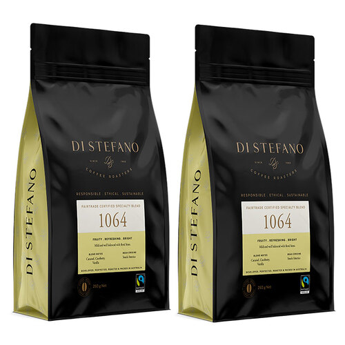 2PK Di Stefano 250g Black 1064 Coffee Beans