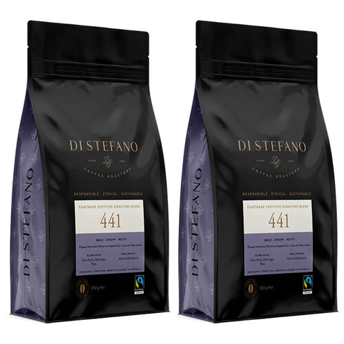 2PK Di Stefano 250g Black 441 Coffee Beans