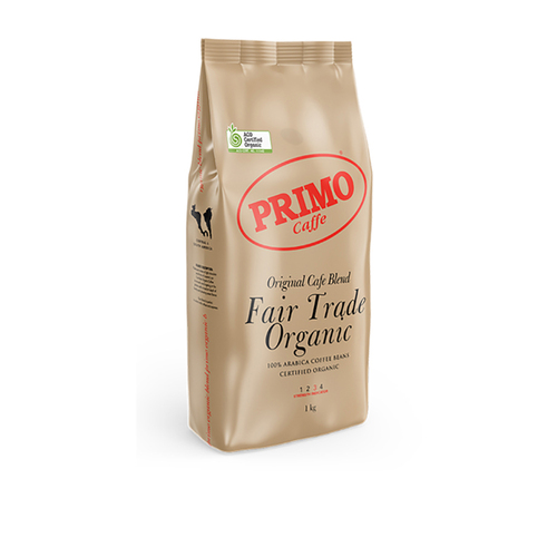 Primo Caffe 1KG Fair Trade Organic Coffee Beans