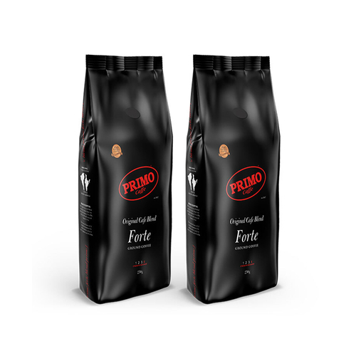 2PK Primo Caffe 250g Forte Ground Coffee