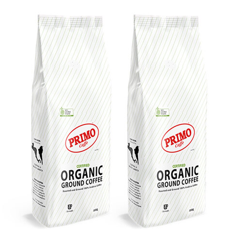 2PK Primo Caffe 250g Certified Organic Ground Coffee