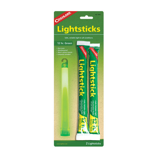 2pc Coghlans Green 12hr Lightsticks